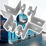4 Pack Shipping Container Anchors Hot Dipped Galvanized Steel Shipping Containers Side Twist Lock Shipping Container Tie Downs for Anchoring to Rock Floor or Cement