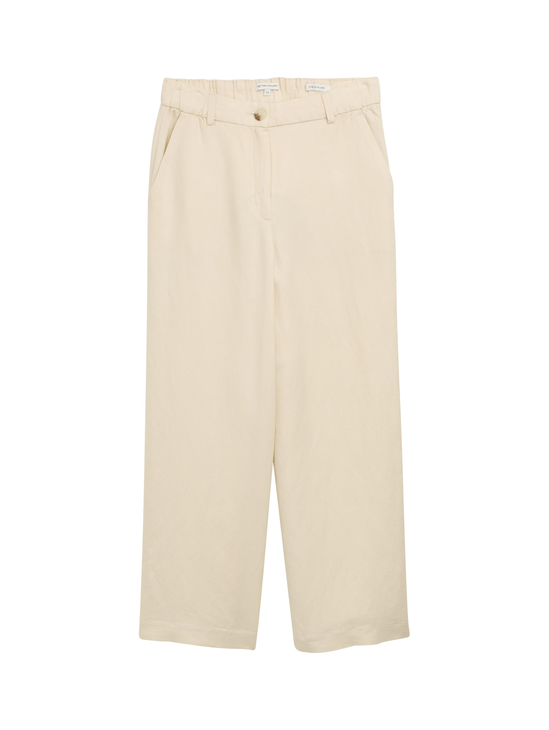 Tom Tailor Damen Culotte Hose mit Leinenanteil