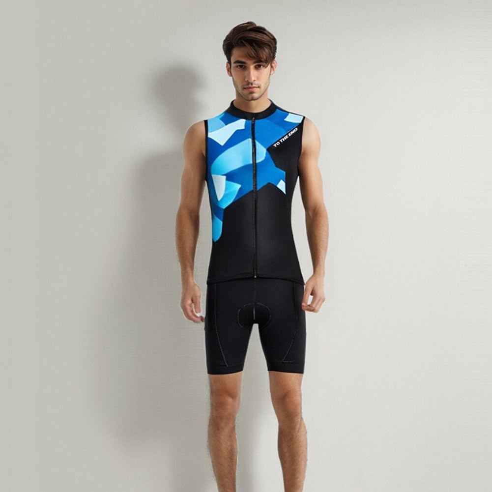 UGLY FROG Chaleco de ciclismo para hombre, sin mangas, con bolsillos, transpirable, de secado rápido, para verano
