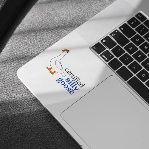 Image of 3pcs Certified Silly Goose Funny Sticker Pack, Meme Animal Humor Design, Die Cut Waterproof Vinyl Decal for Laptop, Water Bottle, Phone, Window, Helmet, Goose Lover Gift 3 Inches