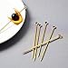 Viski Gold Cocktail Picks - Heavy Duty Toothpicks Stainless Steel Metal Drink Skewers Barware Accessories, 4.25″