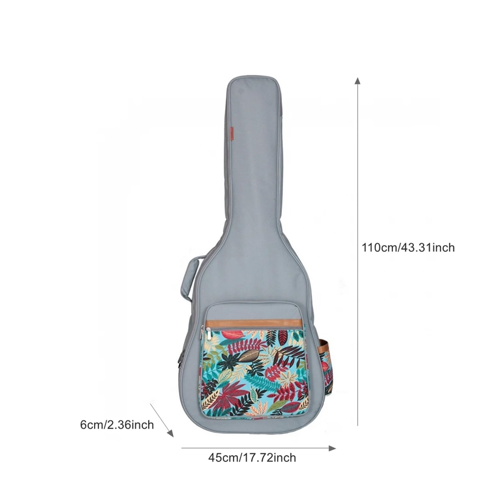 Borsa universale for chitarra acustica spessa da 40/41 pollici, zaino comodo e pratico for folk Per Chitarra