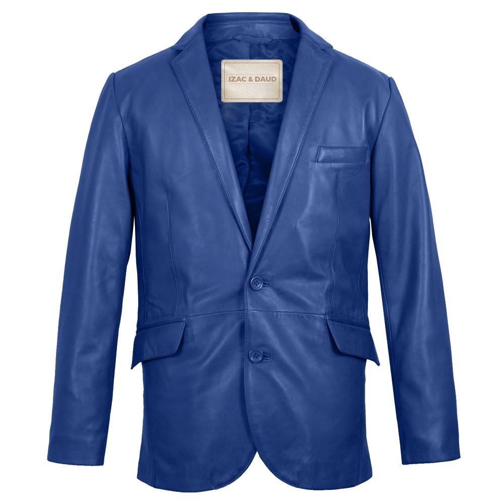 Isaac & David Lambskin Leather Blazer