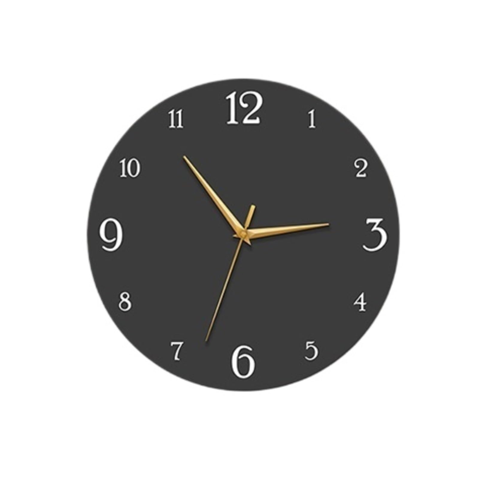 Aioneer Wall Clock Minimalist Wall Clock Silent Operation Battery Powered Versatile Styling-30x30cm