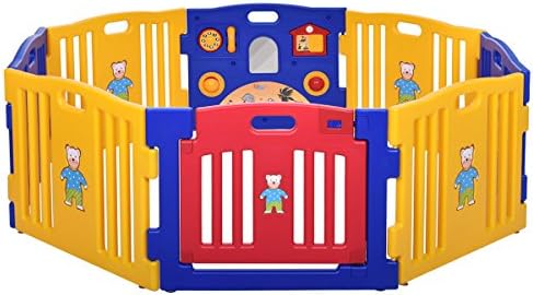 Iluvmyhome Baby Playpen Kids 8 Panel Safety Play Center Yard Home Indoor Outdoor New Pen
