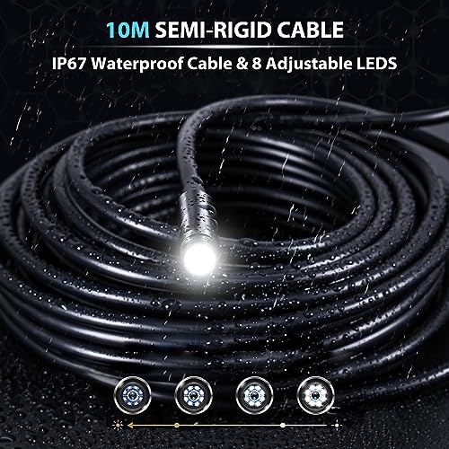 AOPICK Endoskopkamera 10M, 1080P HD Endoskop-Kamera mit Licht Handy Wasserdichtes Ip67 Kein WLAN...