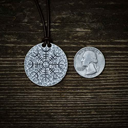 Silver Helm of Awe Coin Necklace - .999 Fine Silver - Aegishjalmur - Warrior's Stave Viking Coinage4