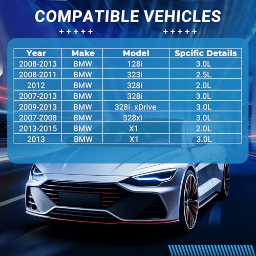 Image of Brake Pads Rear Set Compatible with BMW X1 128i 323i 328i 328xi Automotive Replacement Rear Brakes Semi-Metallic D1171