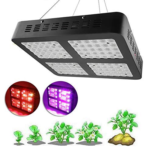 LED Grow Light, 300W/600W Full Spectrum Lamp for Greenhouse Plants Veg Flower (600)