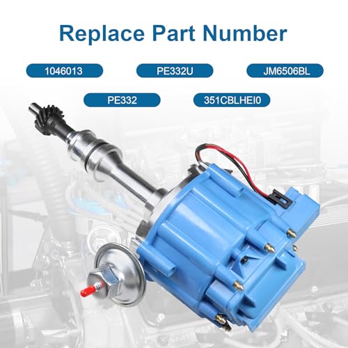 JDMSPEED New Ignition Distributor PE332U 7500RPM Replacement For Ford 351M 351C Cleveland 460 429 400 HEI by JDMSPEED - Used condition - Image 4