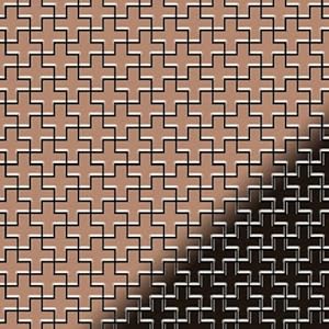 ALLOY Swiss Cross-CM Mosaikfliese Kupfer 0,88 m2