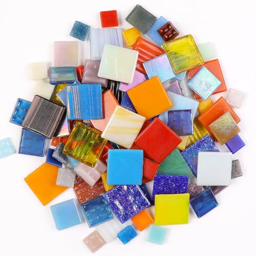 Mosaic Mercantile Vitreous Glass Mosaic Tiles 1lb Assorted