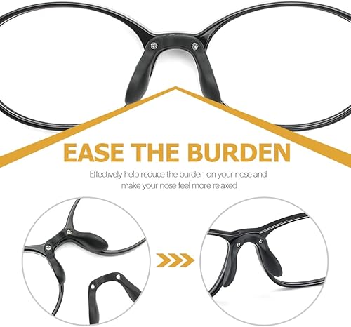 Miniatura 8 de Beavorty 3 unids almohadillas de gafas de silicona marco puente pad soporta reemplazo anti-caída gafas herramienta de fijación para ciclismo