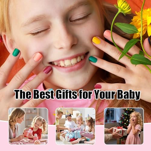 Esmalte de uñas para niños despegable de secado rápido que evita las manchas 2
