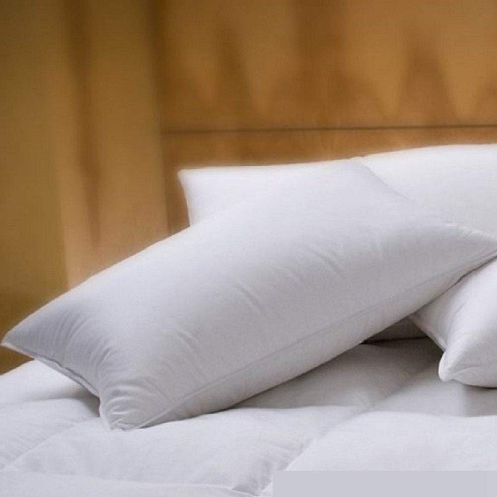 1221 Bedding Cotton Sateen Down Alternative Pillow - White 20x30