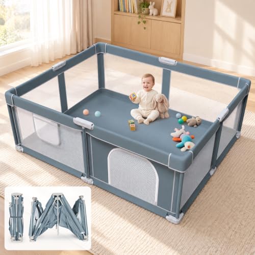 OMZER Foldable Baby Playpen 71×59 Inch