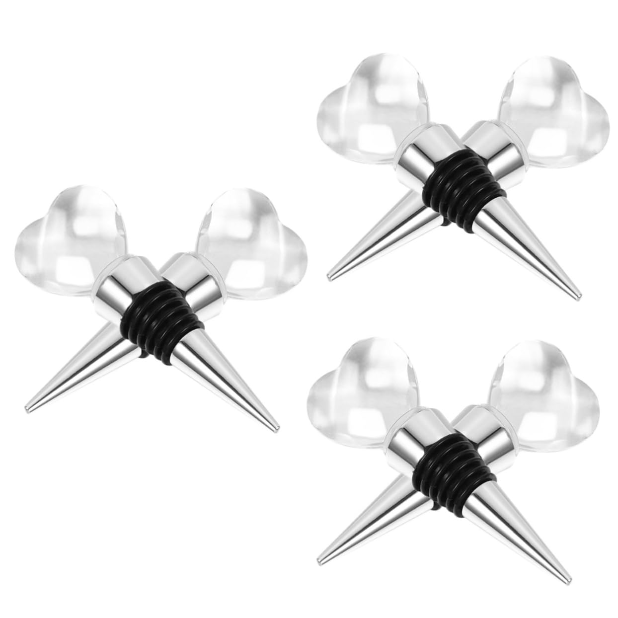 Alipis 6pezzi Tappi Per Bottiglie Vino Alloy Design Unico Forma Per Decorazioni e Regali Matrimonio Resistente e Facile Da