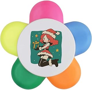 Azeeda 'Cute Christmas Girl with Gift' Flower...