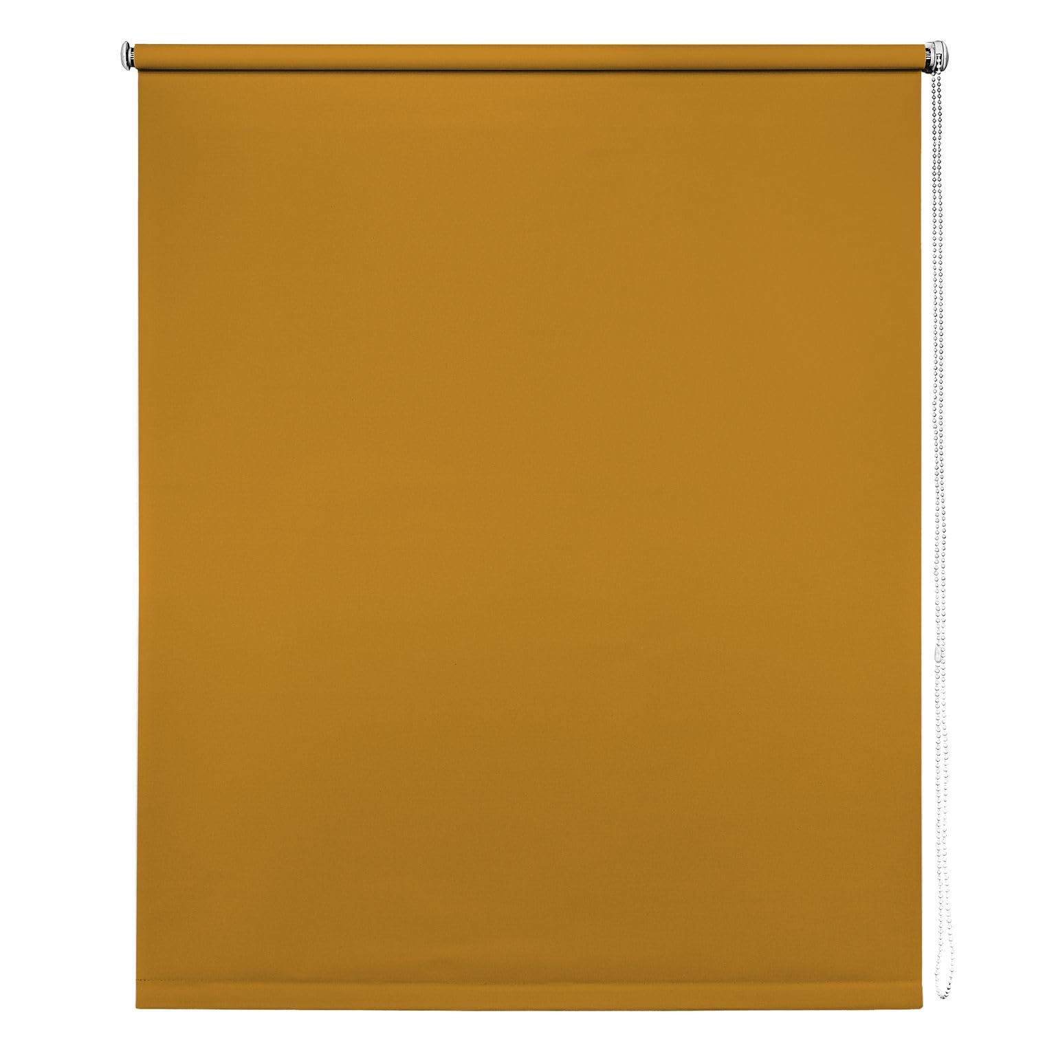 New Edge Blinds Ochre Thermal Blackout Blinds, 85Cm (33.46"), 165Cm Drop - Blackout Roller Blinds For Inside And Outside Recess Fitting - Window Blinds Of Multiple Colours And Sizes By