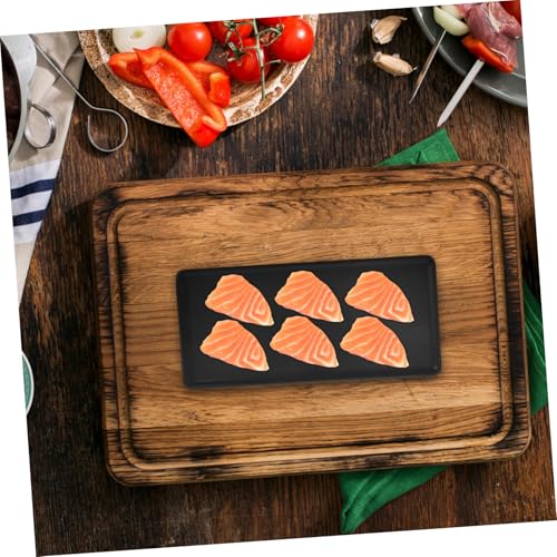 Set de platos japoneses rectangulares de cerámica miniatura 4