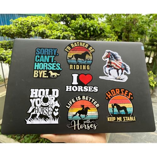 Image of (Set of 10) Horse Riding Hold Your Horses Keep Me Stable I'd Rather be Riding Life is Better with Horses Stickers Suitable for ​​Water Bottles Laptop Car 3 Inches