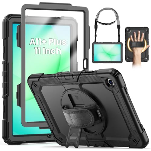 Coque Samsung Galaxy Tab A9+ antichoc intégrale avec protège-écran et support