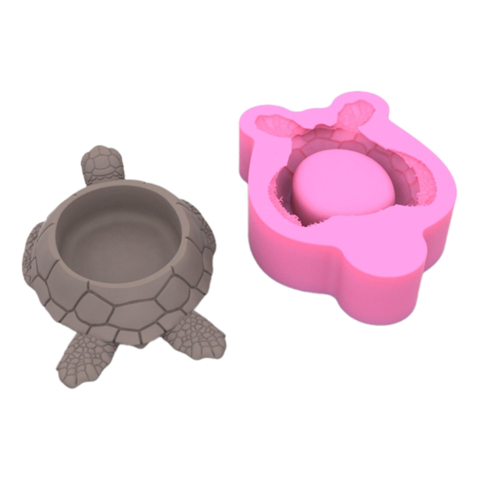 Kalttoy Tortoise Shaped Silicone Holder for Cup, Epoxy Resin, Home Decoration, Succulents Planter Molds Flowerpots Molds