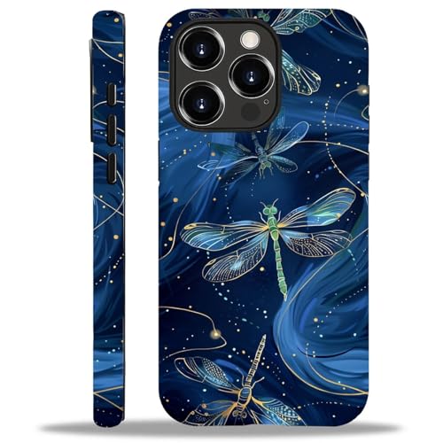 Coque souple iPhone 13 Pro Max libellules bleu vert anti-rayures