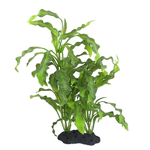 Image of CNZ Aquarium Decor Fish Tank Decoration Ornament Artificial Plastic Plant Green (16-inch Java Fern)