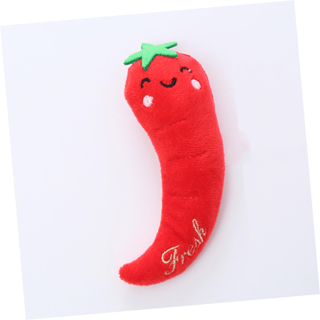 GANAZONO Lot de 3 Jouets à Mâcher en Peluche Herbe à Chat pour Chats D'intérieur Assortiment Poivron et Courgette Stimulants et Solide Accessoires pour Chatons et Jeu Interactif