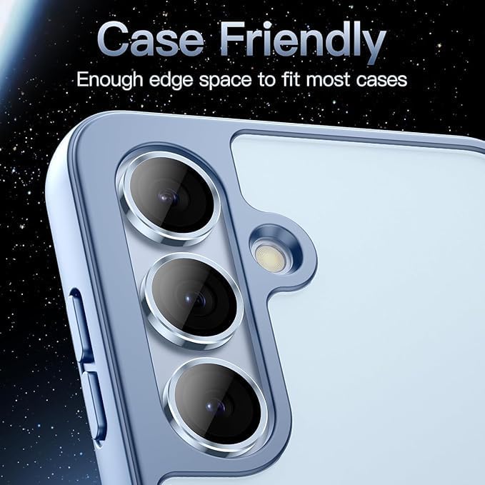 Image of PACK OF 2 Camera Lens Protector for SAMSUNG GALAXY S25 SIERRA BLUE HD Clear Camera Lens, Case Friendly, Scratch Resistant Lens Cover, Full Coverage Camera Guard, Heavy Duty Camera Protector