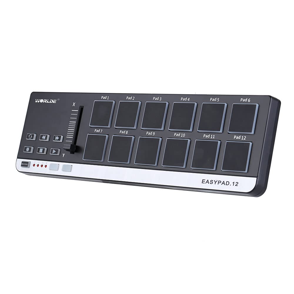 Amazon | akai,Worlde EasyPad.12ポータブルミニUSB12ドラムパッドMIDI