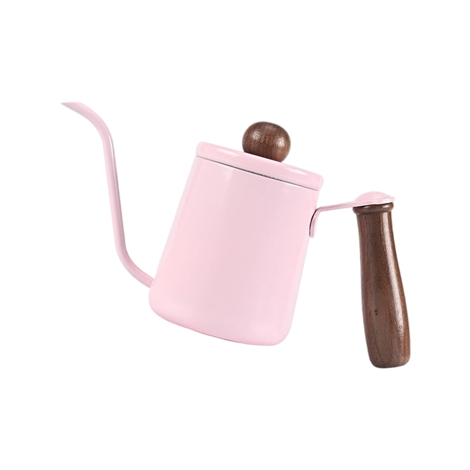 CAZSTYK Shaped Stainless Steel Coffee Maker with Wood Handle 350ml Perfect for Slow Pour Accuracy Coffee Dripper