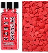 Valentines Sprinkles, Red Heart Sprinkles, Sprinkles for Cake Decorating, Heart Sprinkles Edible ...