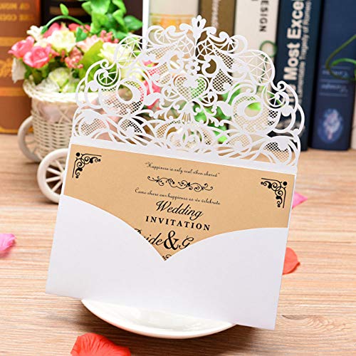 Nsiwem partecipazioni matrimonio 10 Pezzi