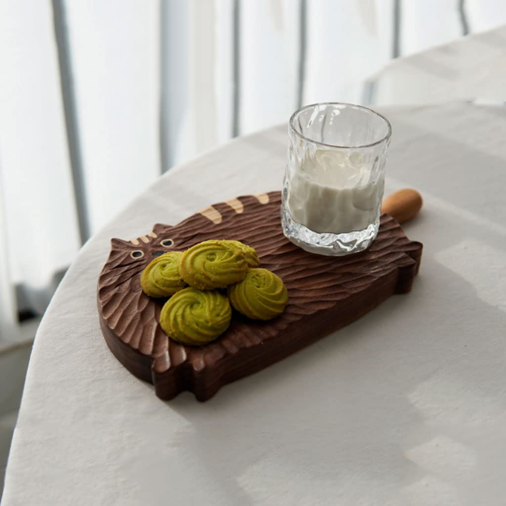 Tagliere Tagliere Premium Choing Board Tagliere in legno con gatto divertente Tagliere creativo e carino Choing Board con manici per vassoio da cucina per formaggi o vassoio di frutta Tagliere per int