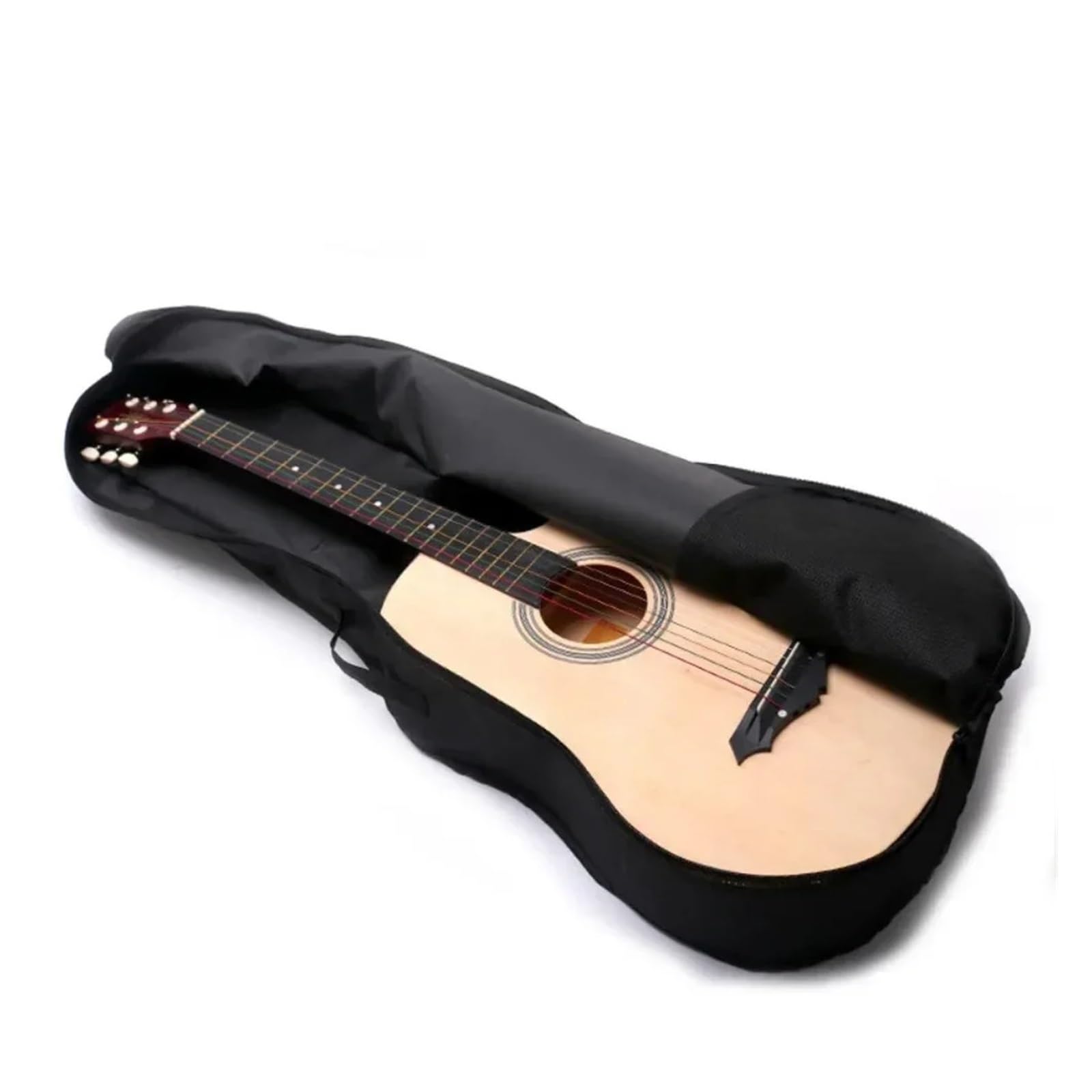 Torba na gitarę Torba na gitarę z tkaniny Oxford Miękkie podwójne paski na ramiona Wyściełany wodoodporny plecak akustyczny Torby na instrumenty(41 Inch)