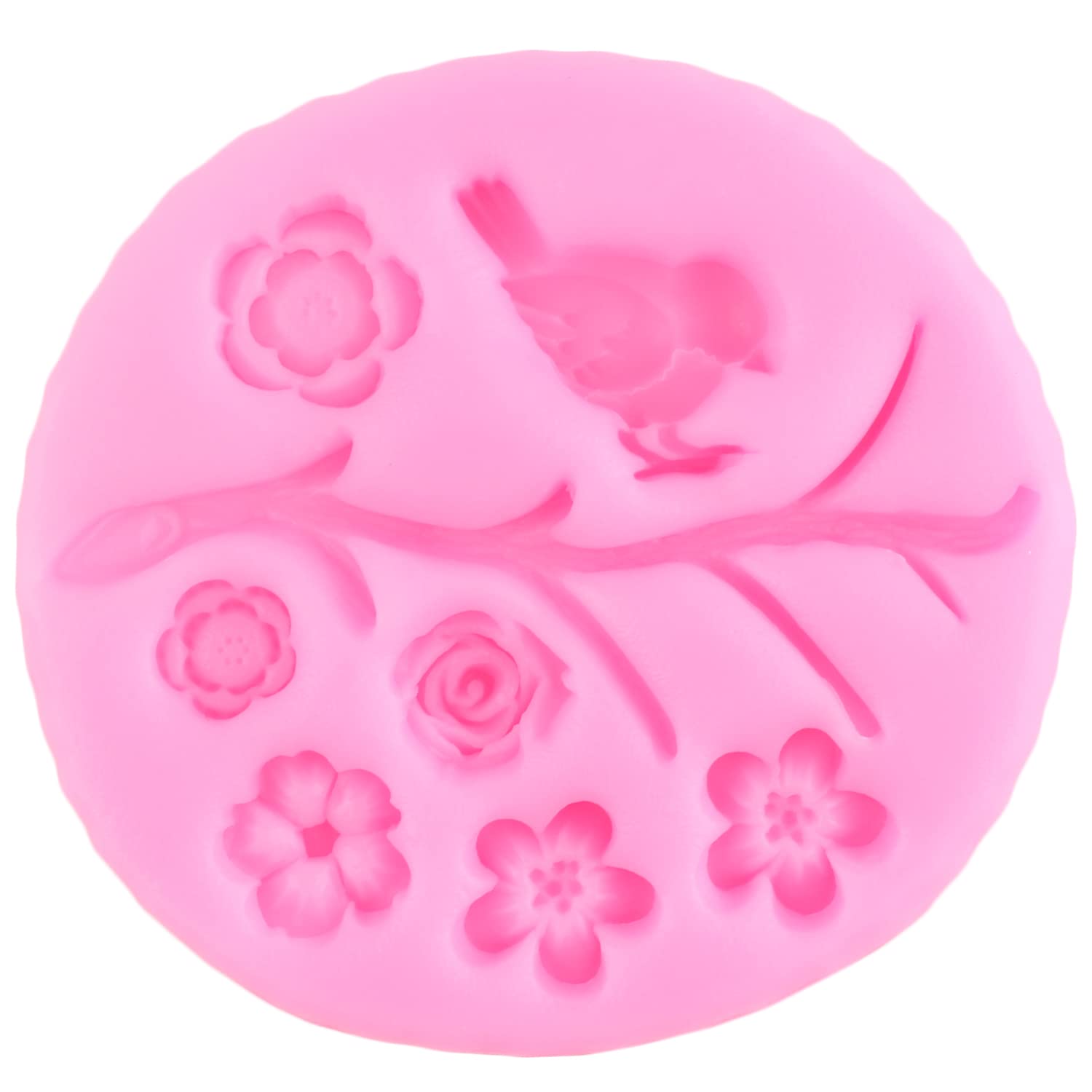 Stampini Silicone Per Decorazione Torte - Forme Fiori, Uccelli E Rametti - Foto 9