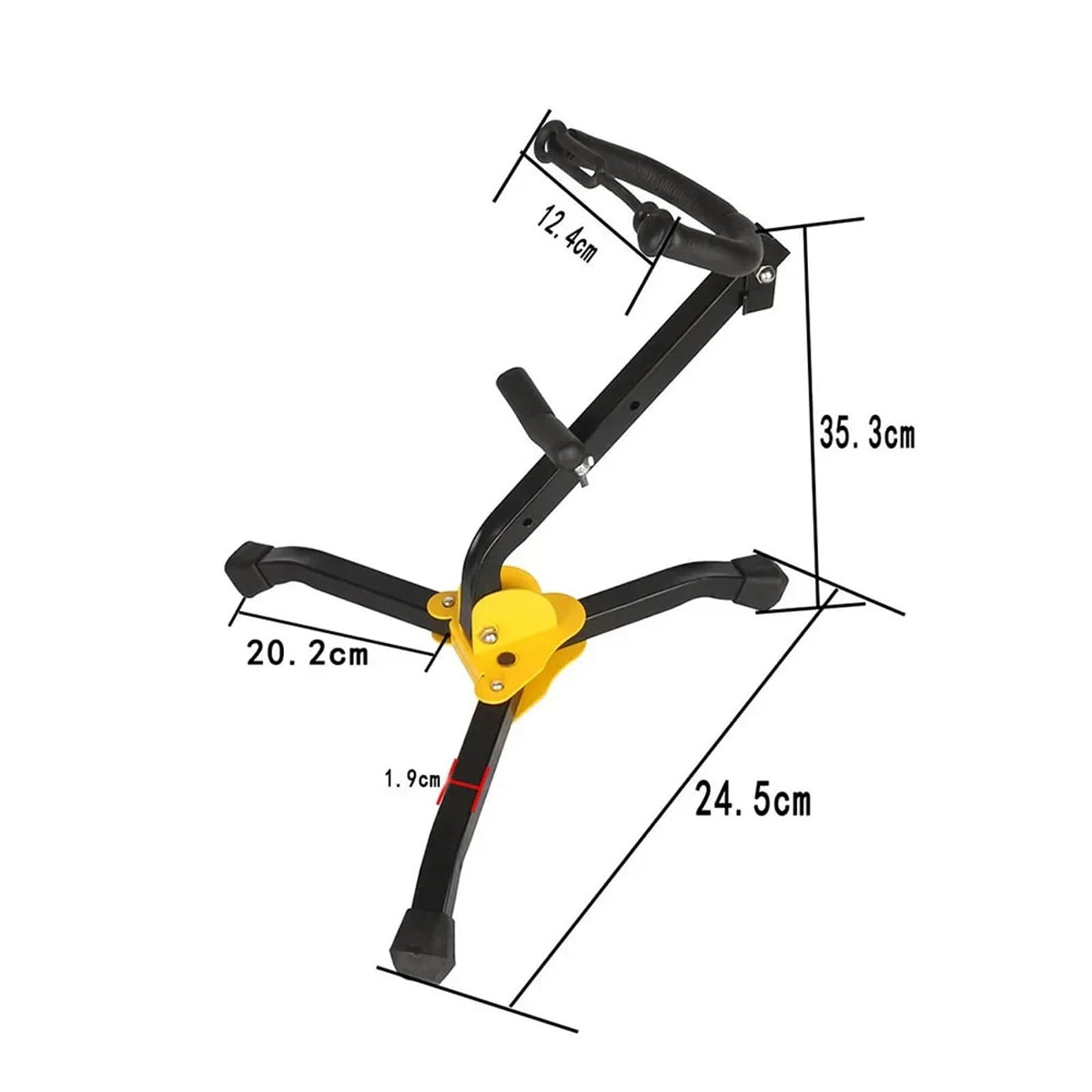 Soporte de trípode de Metal plegable soporte de suelo portátil for instrumentos de viento de saxofón Alto conjunto
