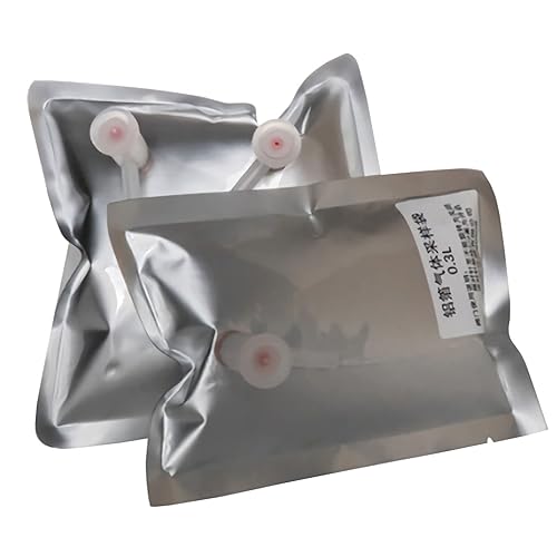 Miniatura 1 de Adamas-Beta Bolsas de muestreo de gas con válvulas dobles bolsas de muestras de aire de aluminio para recolección y almacenamiento de gas 10 L