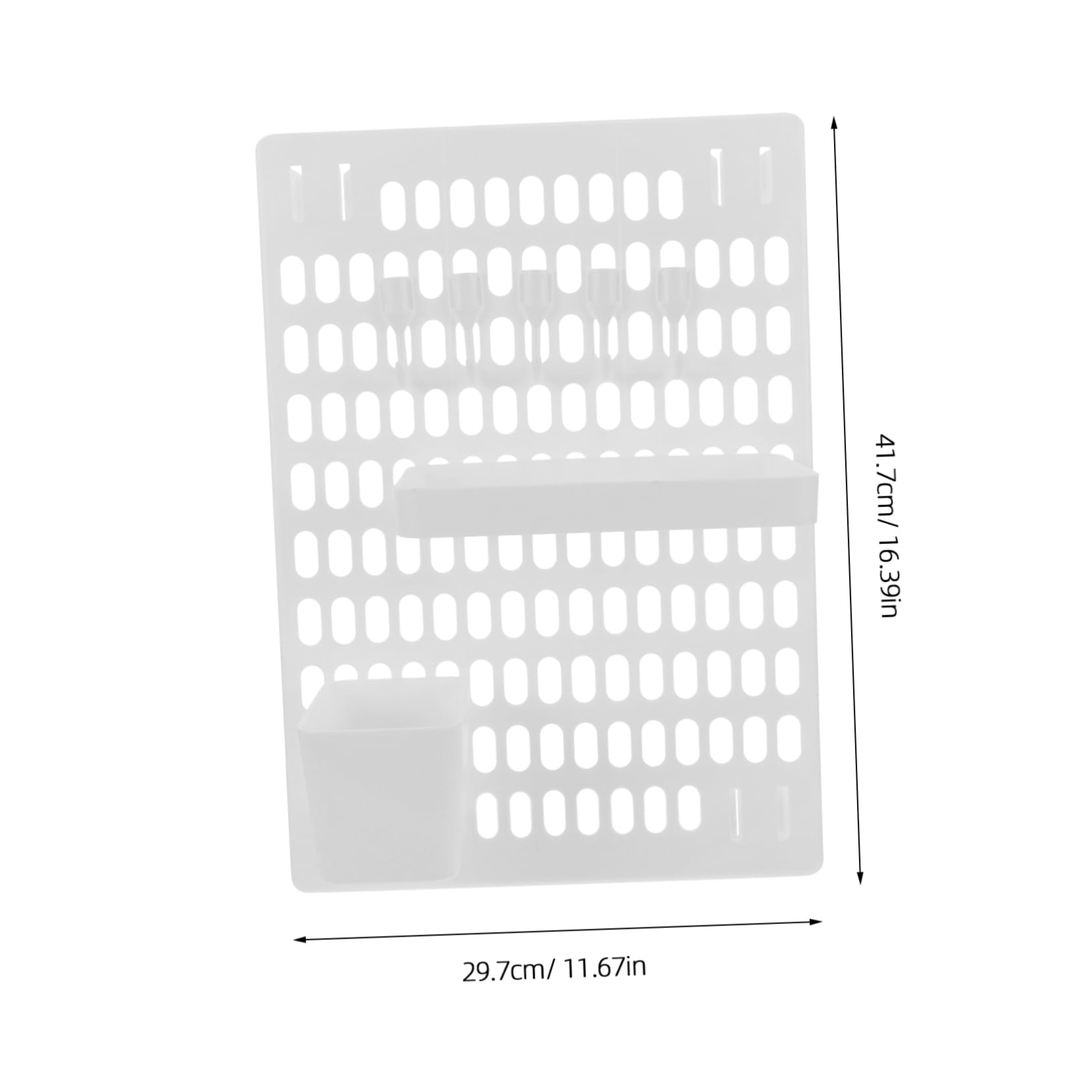 PRETYZOOM Elegant Wall Mount Pegboard Plastic Pegboard Display Panel Tool Board for Dorm for Walls
