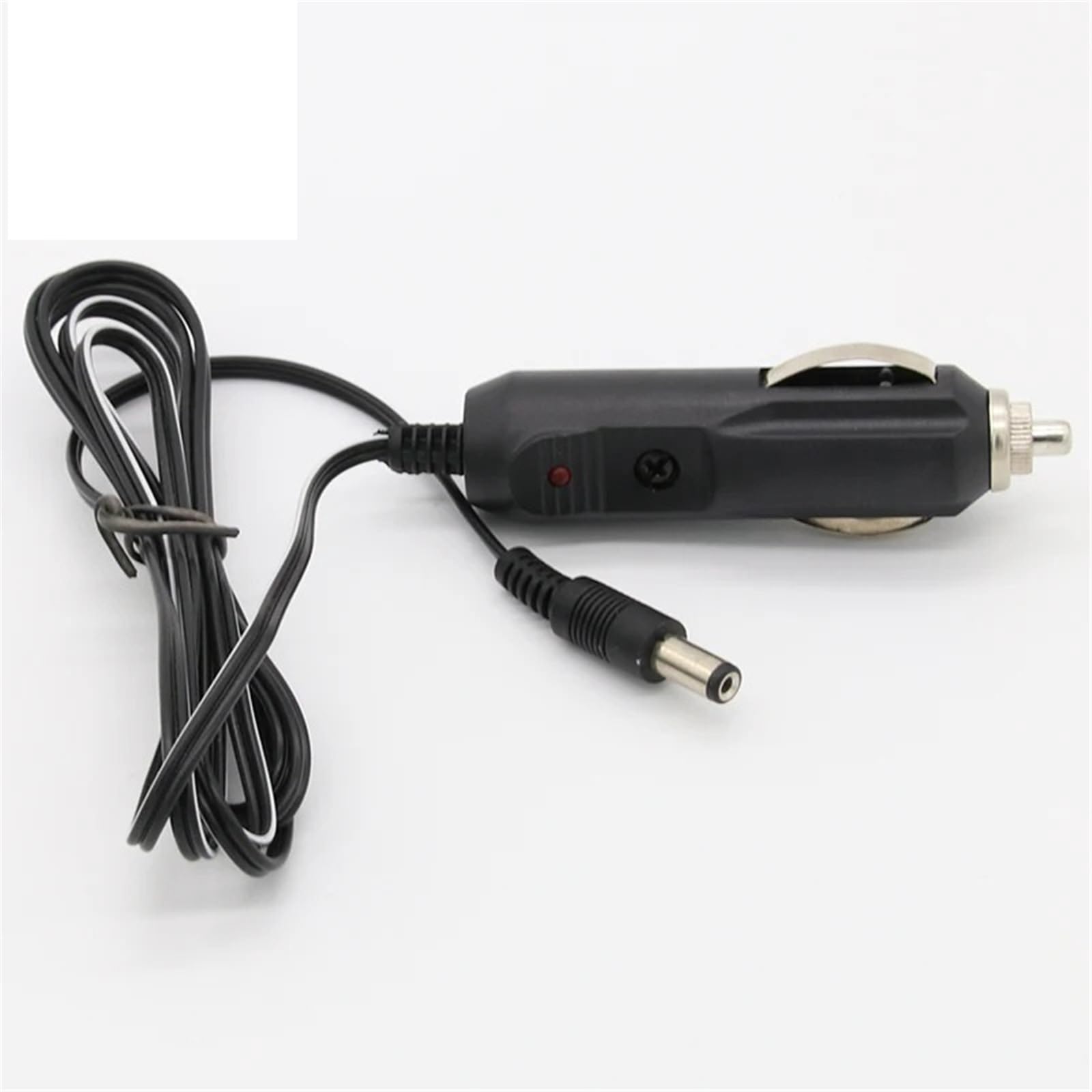 Accendisigari per auto, 5,5 x 2,1 mm, connettore di alimentazione fuso, con luce a LED e 1,5 m, 1 pezzo