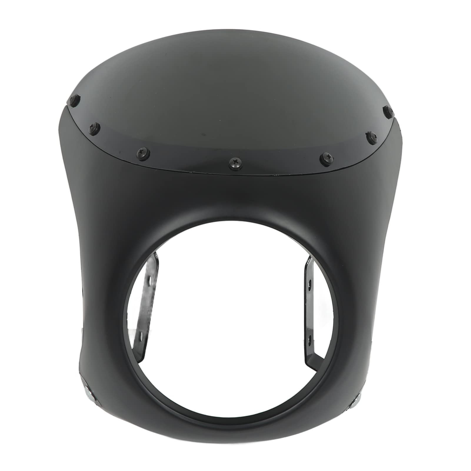 Keenso 17,8 cm (7 Zoll) Motorrad-Windschutzscheiben-Schutzkappe für die meisten Motorrad-Scheinwerfer, runder Kopf