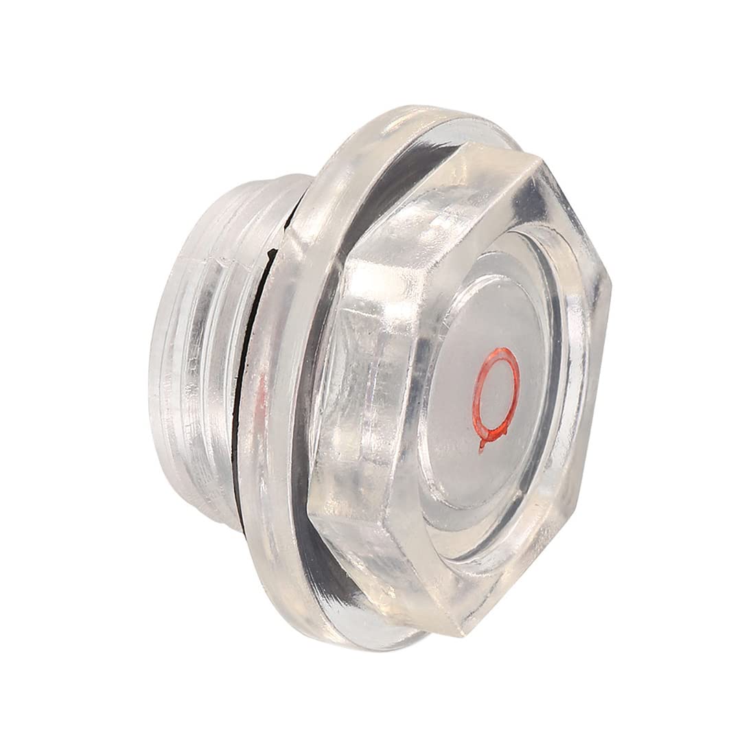 M METERXITY Plastic Oil Level Sight Glass with O-Ring - Air Compressor Fittings Check the Pump's Oil Level, Apply to Tank (G3/4, Clear, Black, Red)