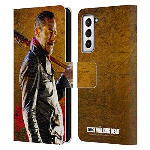 Carcasa Samsung Galaxy S21 5G de cuero tipo libro oficial de The Walking Dead Lucille Negan