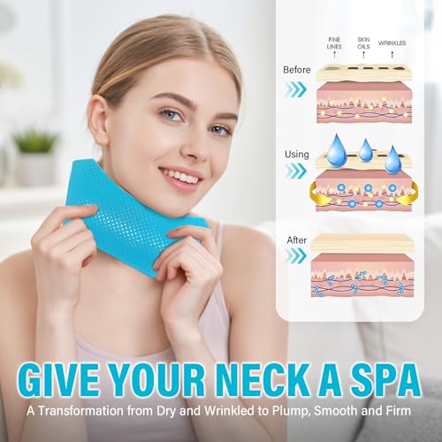 Parches antiarrugas para el cuello de silicona con colágeno 4
