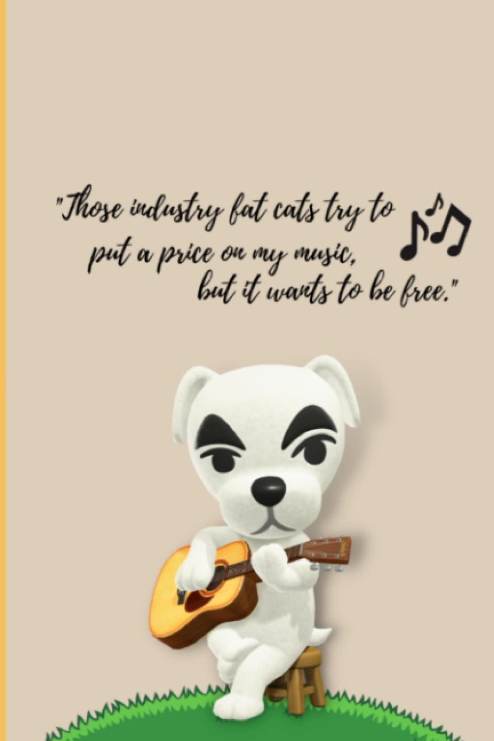 K. K. Slider Notebook: Animal Crossing | New Horizons | Blank Lined Journal | ACNH | KK Slider Quote Design | Ideal For Note Taking and Journaling for all ages