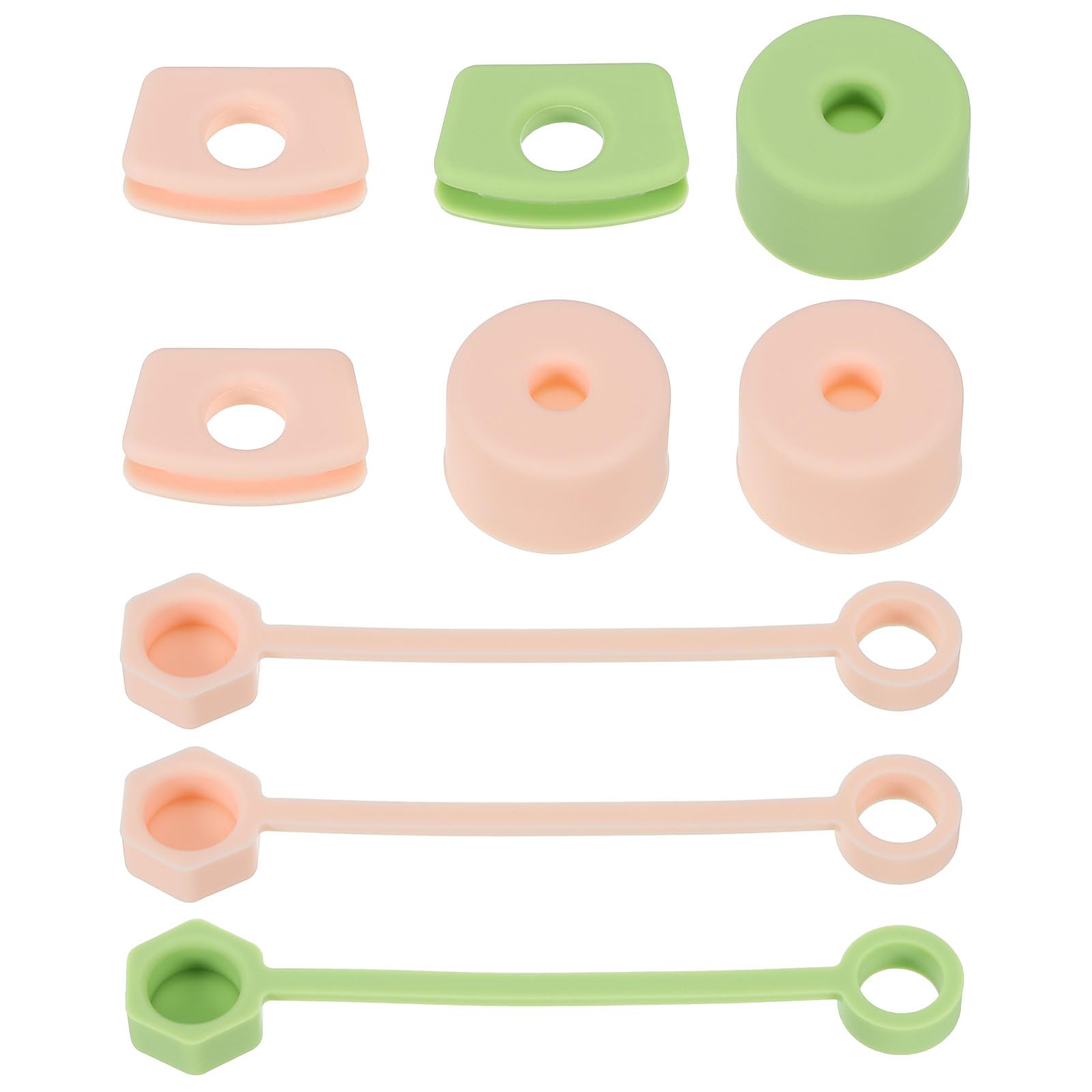 PATIKIL Silicone Spill Stopper for Straw Cup 1.0 2.0 40oz/ 30oz, Set of 9 Tumbler Accessories Including 3 Straw Cover Cap