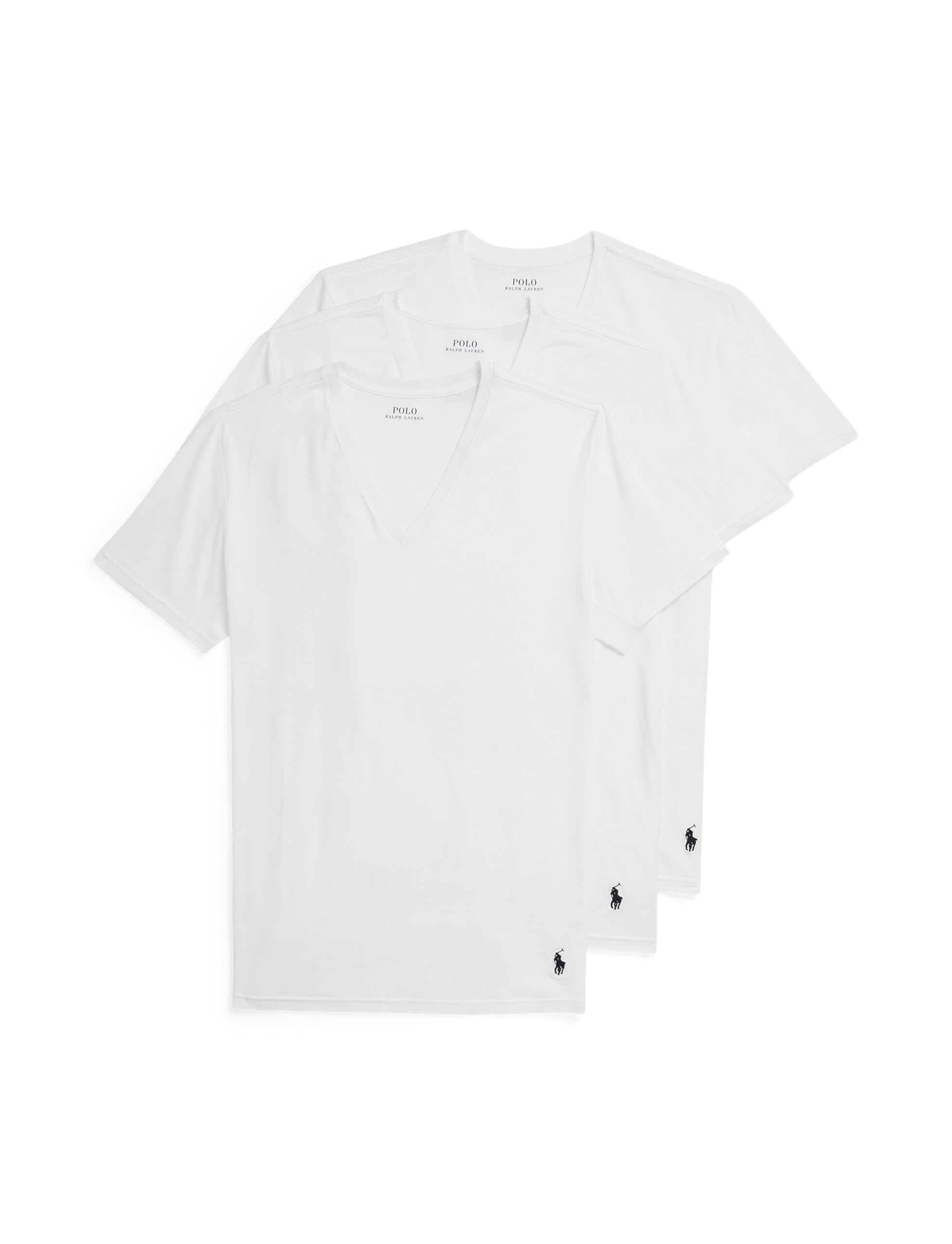 POLO RALPH LAUREN Herren-Unterhemden, 4D-Flex, kühlende Belüftung, Baumwoll-Modal, V-Ausschnitt