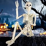 Photo Gallery zqejefd 93cm scheletro di halloween decorazione, scheletro halloween grandezza naturale scheletro halloween corpo completo con giunture mobili per interni, esterni, decorazioni per feste di halloween Photo Gallery zqejefd 93cm scheletro di halloween decorazione, scheletro halloween grandezza naturale scheletro halloween corpo completo con giunture mobili per interni, esterni, decorazioni per feste di halloween